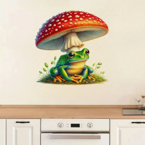 Cute Frog Mushroom Sticker | 5 Sizes | Unique Gift Idea
