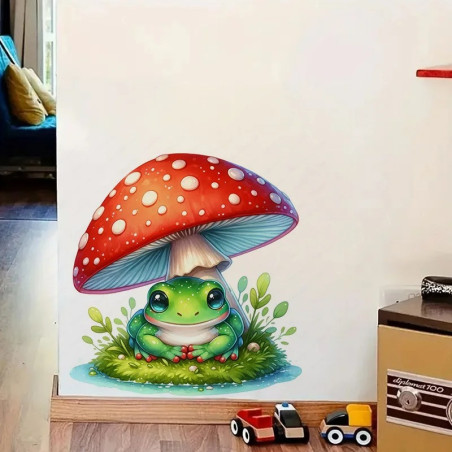 Cute Forest Dream Frog Sticker | 5 Sizes | Magical Decor