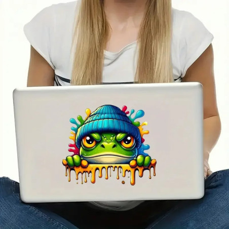 Funny Frog Street Art Sticker | Unique Graffiti Decal Gift