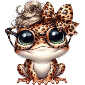 Wild & Chic Frog Sticker - 5 Sizes Available