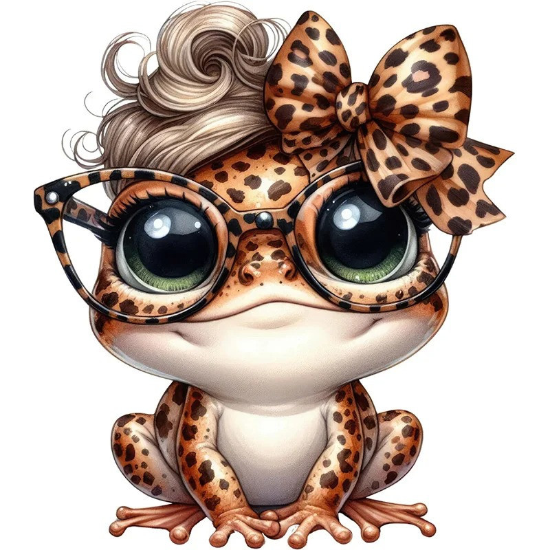 Wild & Chic Frog Sticker - 5 Sizes Available