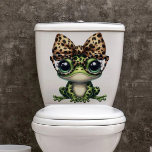 Cute Glam Leopard Frog Sticker | Unique Gift Idea | 5 Sizes