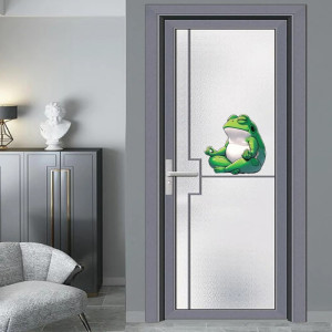 Cute Meditating Frog Sticker | Funny Zen Decor Gift Idea