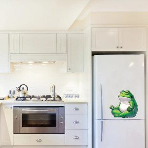 Cute Meditating Frog Sticker | Funny Zen Decor Gift Idea