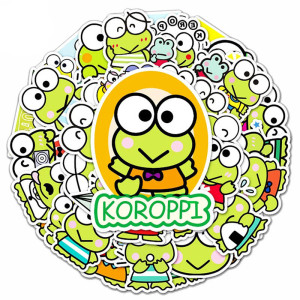 Kawaii Pop Frog Stickers – Cute Stickers (10, 30, or 50 Pcs)