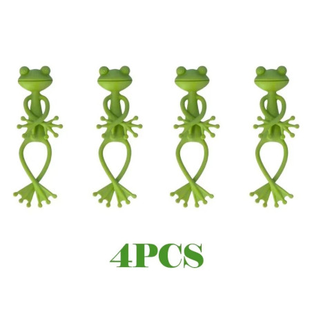 Frog Plant Support Clips (x4) - Cute & Reusable Garden Gift