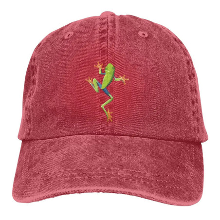 Cute Frog Hat | Embroidered Tree Frog Vintage Dad Hat 🐸