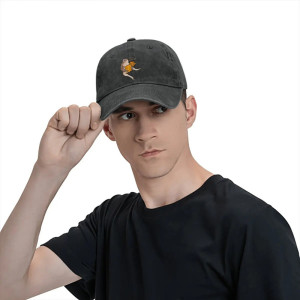 Funny Frog Cheese Addict Cap – Cute Vintage Washed Hat