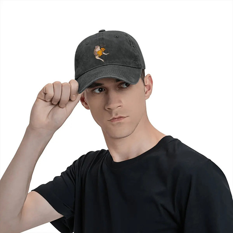Funny Frog Cheese Addict Cap – Cute Vintage Washed Hat