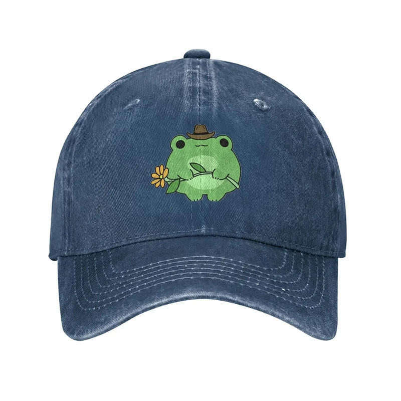 Cute Cowboy Frog Hat | Vintage Cottagecore Cap for Women