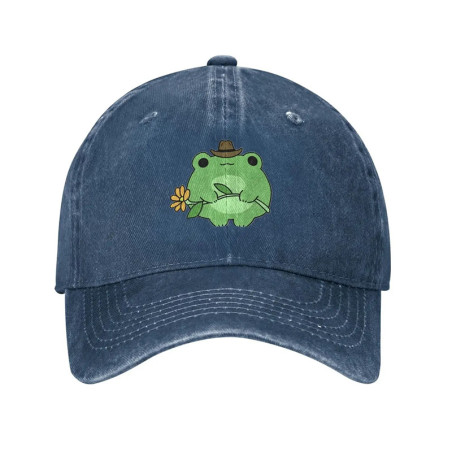 Cute Cowboy Frog Hat | Vintage Cottagecore Cap for Women