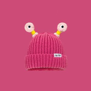 Funny Frog Beanie with Eyes – Cute Knit Hat in 13 Colors