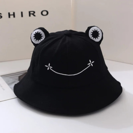 Smiling Flower Frog Bucket Hat | Cute Cotton Hat in 6 Colors
