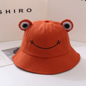 Smiling Flower Frog Bucket Hat | Cute Cotton Hat in 6 Colors