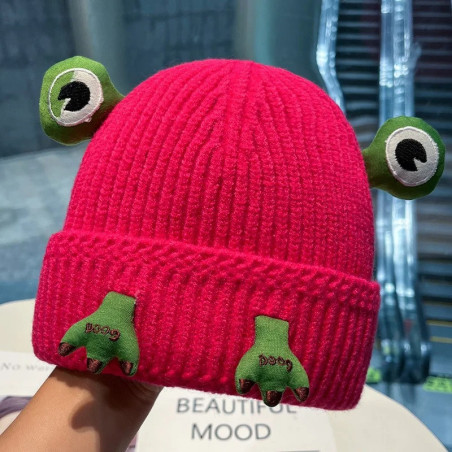 Cute Frog Beanie with Paws | Cozy Winter Hat | 1001BEES