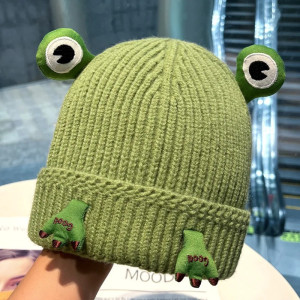 Cute Frog Beanie with Paws | Cozy Winter Hat | 1001BEES