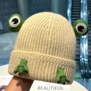 Cute Frog Beanie with Paws | Cozy Winter Hat | 1001BEES