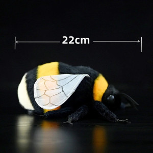 Lifelike Bee Stuffed Animal | Cute 22cm Plush Gift | 1001Bees