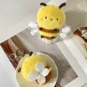 Cute Honey Bee Plush Keychain | Unique Gift for Bee Lovers