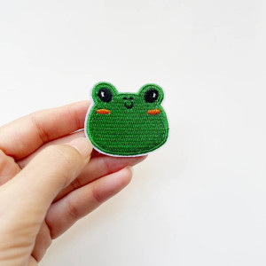 Smiling Frog Iron-On Patches (10-Pack) – Cute Gift for Kids