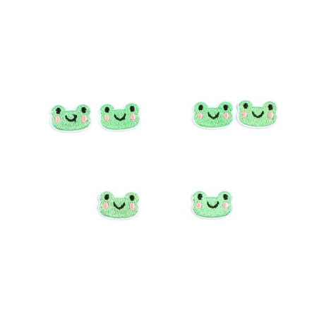 Cute Frog Iron-On Patch Set (10-Pack) | Kids' Applique