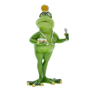 Funny Doctor Frog Figurine | Cute Resin Medical Gift Idea