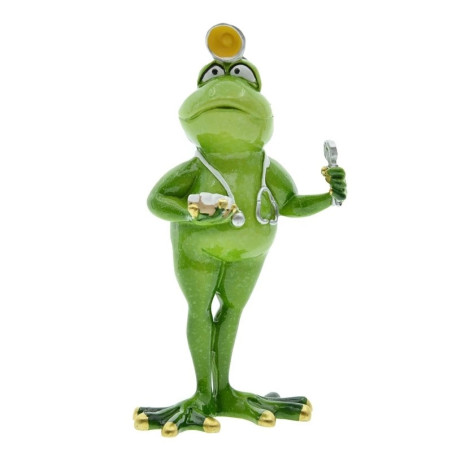 Funny Doctor Frog Figurine | Cute Resin Medical Gift Idea
