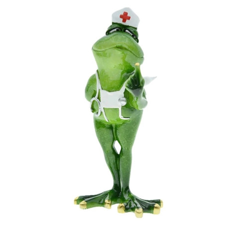 Funny Nurse Frog Figurine | Cute Medical Decor Gift Idea