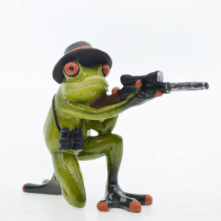 Secret Agent Frog Figurine | Funny Spy Decor Gift Idea