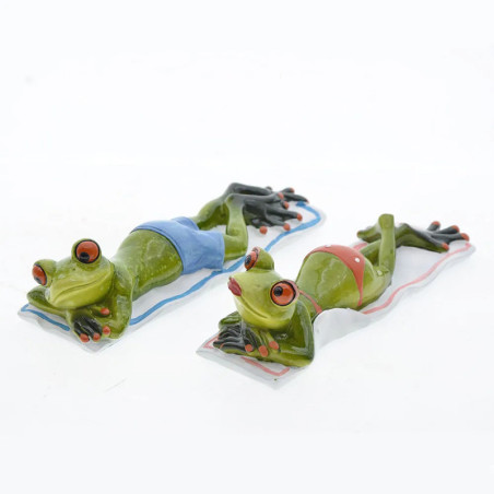 Funny Frog Couple Figurine | Cute Zen Garden & Home Decor