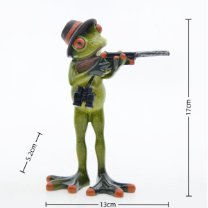 Vigilant Scout Frog Figurine | Funny Garden & Home Decor Gift