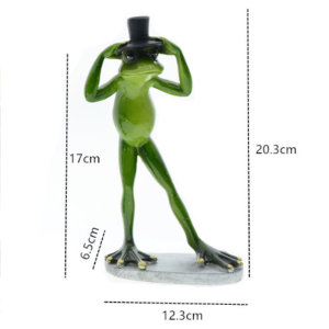 Gentleman Frog Figurine | Cute & Funny Top Hat Frog Decor Gift