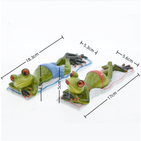 Funny Frog Couple Figurine | Cute Zen Garden & Home Decor