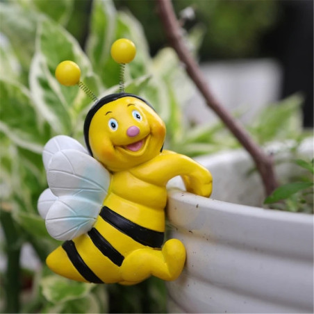Funny Bee Pot Huggers - Set of 2 | Cute Garden Decor Gift