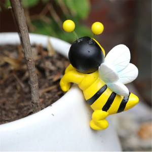 Funny Bee Pot Huggers - Set of 2 | Cute Garden Decor Gift