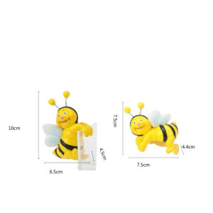 Funny Bee Pot Huggers - Set of 2 | Cute Garden Decor Gift