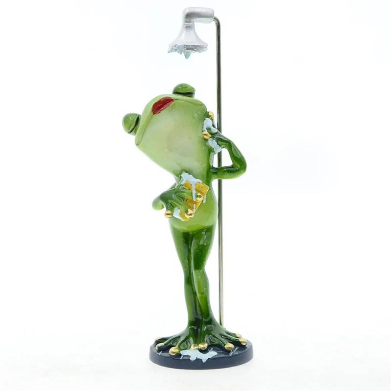 Singing Frog Figurine | Funny Bathroom Decor & Unique Gift