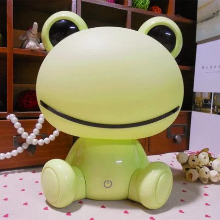 Cute Frog LED Night Light – Pink or Green – Rechargeable Kids Lamp