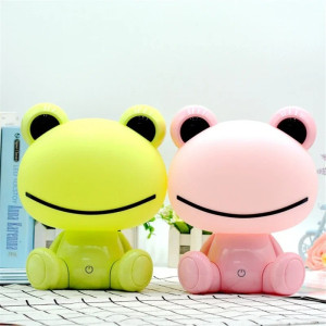 Cute Frog LED Night Light – Pink or Green – Rechargeable Kids Lamp