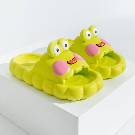 Cute Frog Cloud Slippers | Funny Geeky Gift for Women & Men