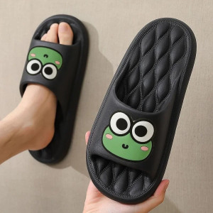 Froggy Smile Slippers | Cute & Funny Frog Gift for Women & Men