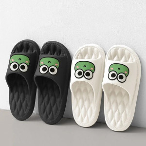 Froggy Smile Slippers | Cute & Funny Frog Gift for Women & Men