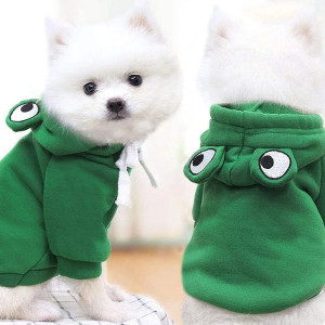 Cute Frog Hoodie for Dogs & Cats | Funny Pet Costume in 4 Colors