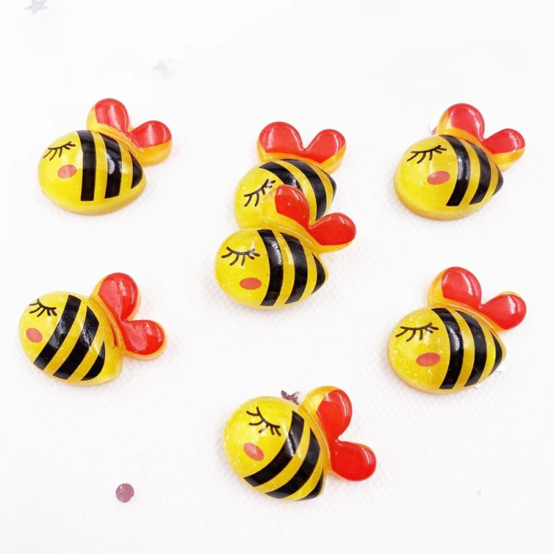 20 Cute Dreamy Bee Resin Figurines for DIY & Scrapbooking