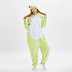Cozy Frog Pajama Onesie | Unisex Kigurumi Gift for Adults