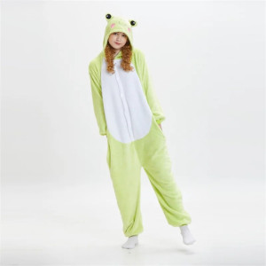 Cozy Frog Pajama Onesie | Unisex Kigurumi Gift for Adults
