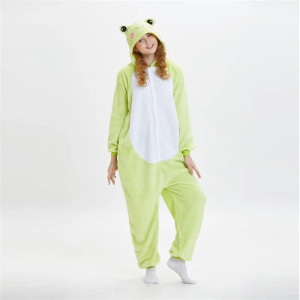 Cozy Frog Pajama Onesie | Unisex Kigurumi Gift for Adults