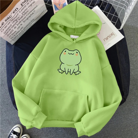 Cute Frog Hoodie | Cozy Kawaii Sweatshirt in 6 Colors