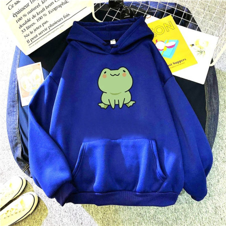 Cute Frog Hoodie | Cozy Kawaii Sweatshirt in 6 Colors