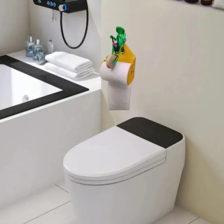 Funny Frog on Bike Toilet Paper Holder | Cute Bathroom Decor